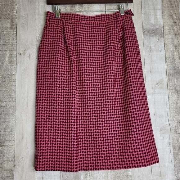𝅺pendleton Wool Blend Pink Skirt with pockets. Size 10 - Picture 1 of 10